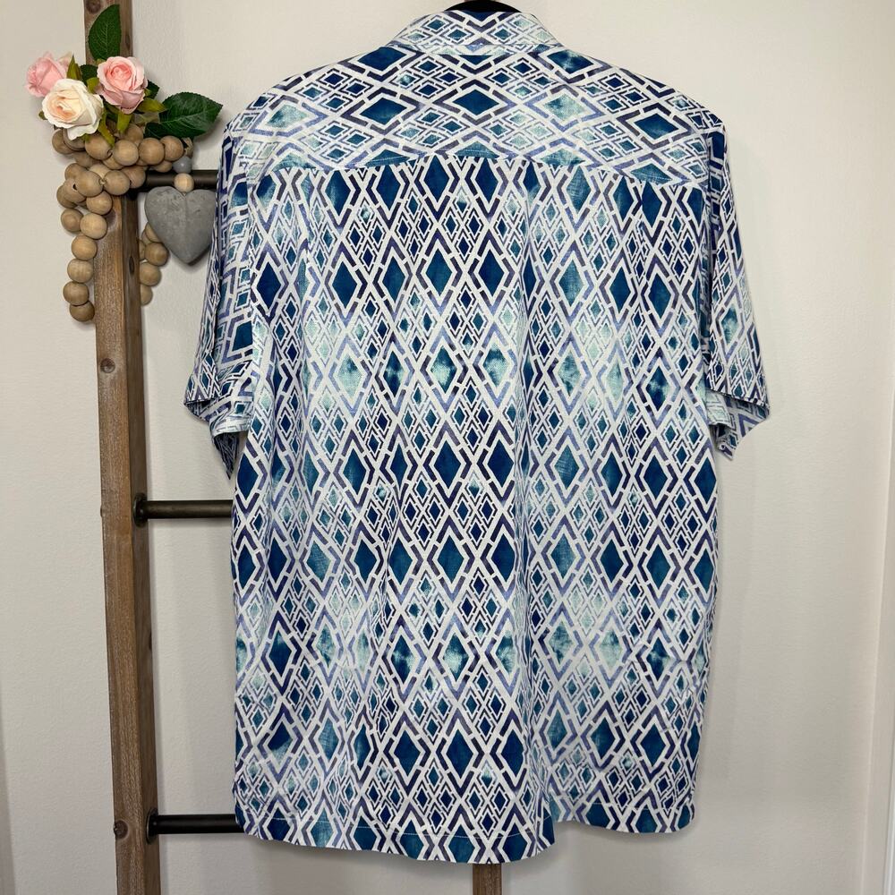 Tommy Bahama Men's Blue Silk Blend Shirt - Size Large - Picture 4 of 8